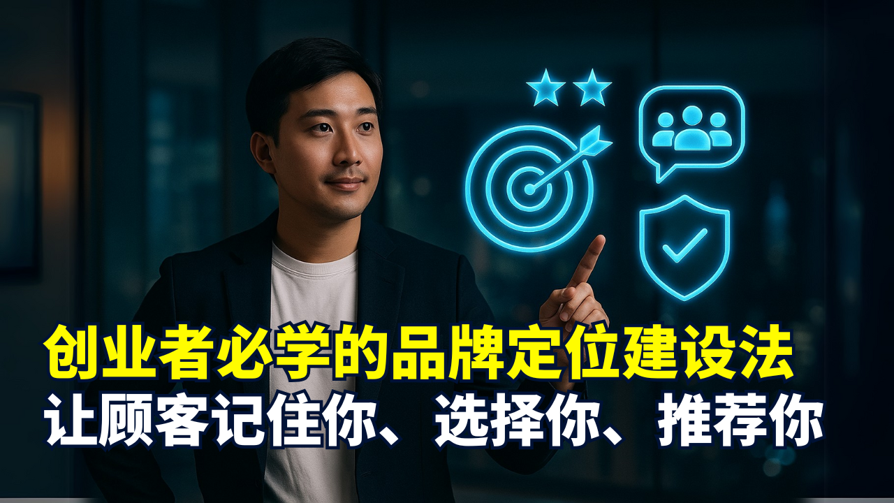 3步骤打造品牌定位: 让顾客记住你、选择你、推荐你!